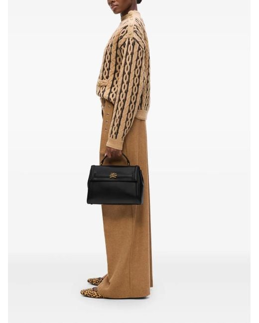 Karl Lagerfeld Black K/Autograph Top-Handle Bag
