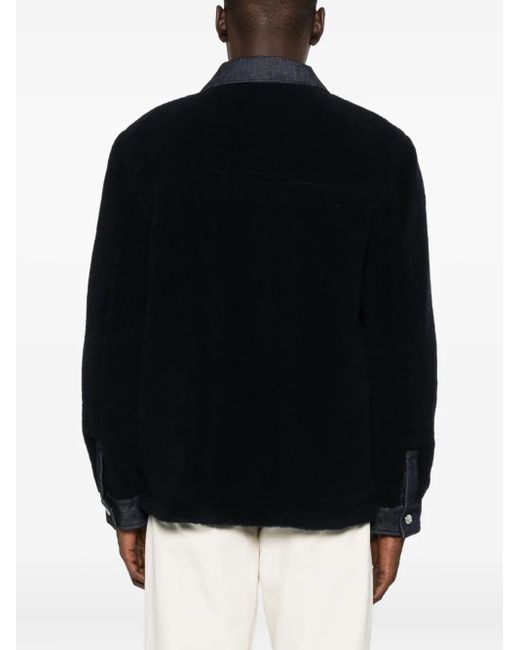 Chaqueta Will de vellón con panel vaquero A.P.C. de hombre de color Black