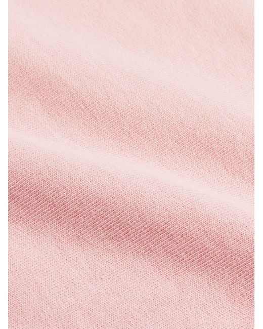 Sporty & Rich Pink Rizzoli Cropped Cotton Sweatshirt