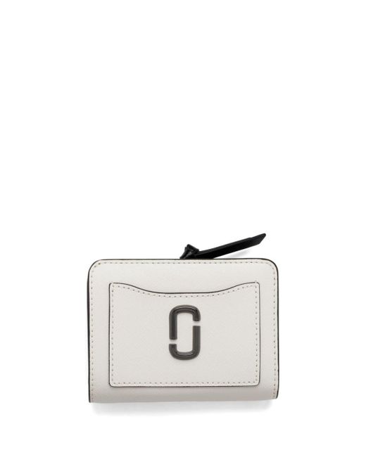 Marc Jacobs White The Snapshot Leather Wallet
