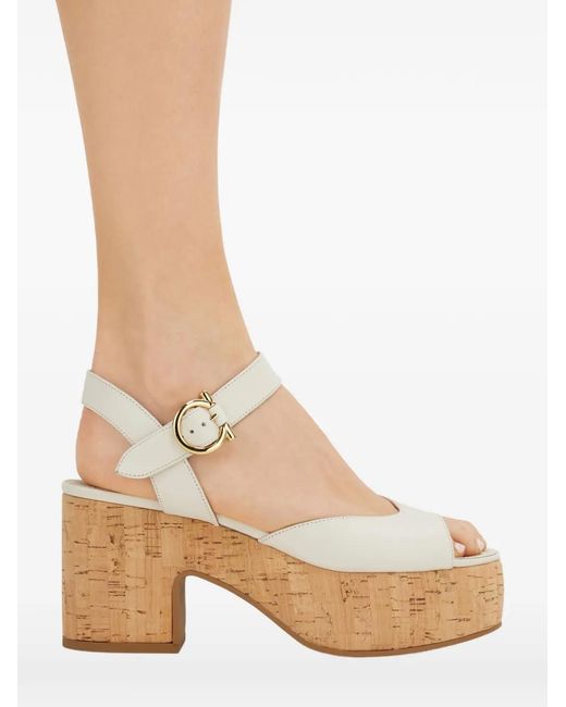 Ferragamo Natural Platform Sandals