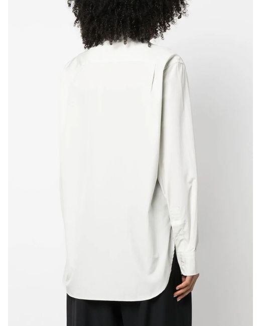 Studio Nicholson Button-Down Blouse in het White