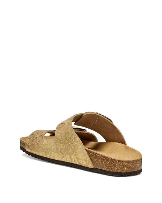 Geox White Buckle-Fastening Sandals