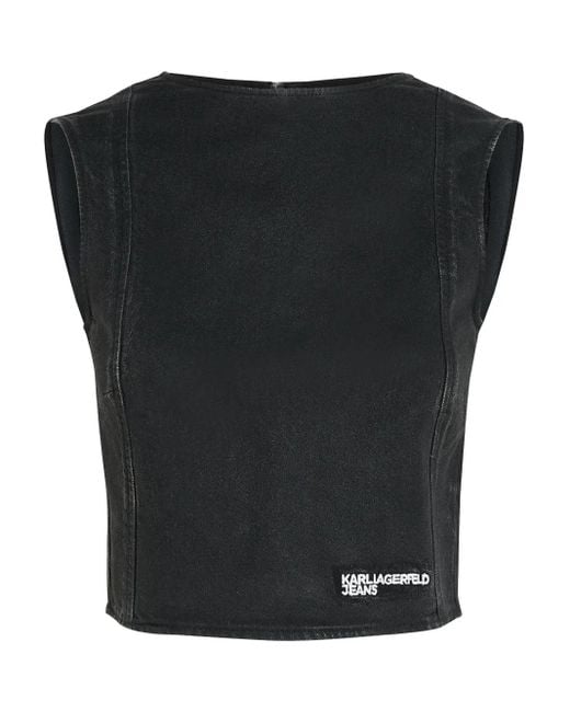 Karl Lagerfeld Black Top Jeans