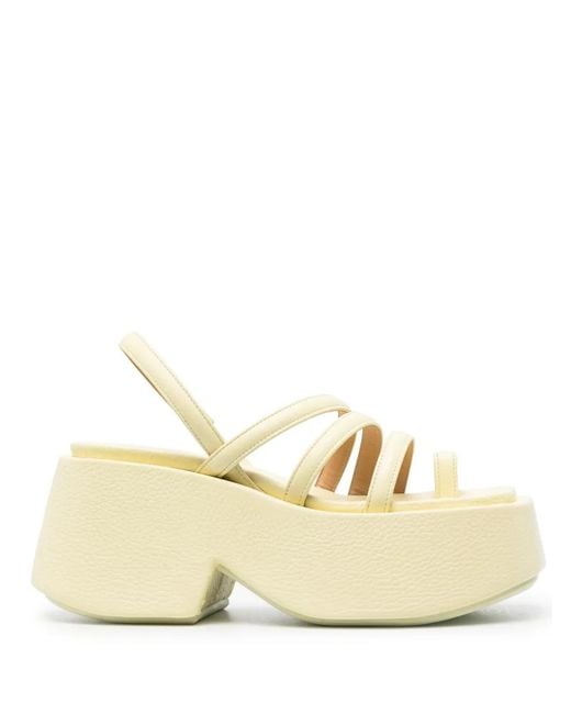 Marsèll Natural Platform Leather Sandals