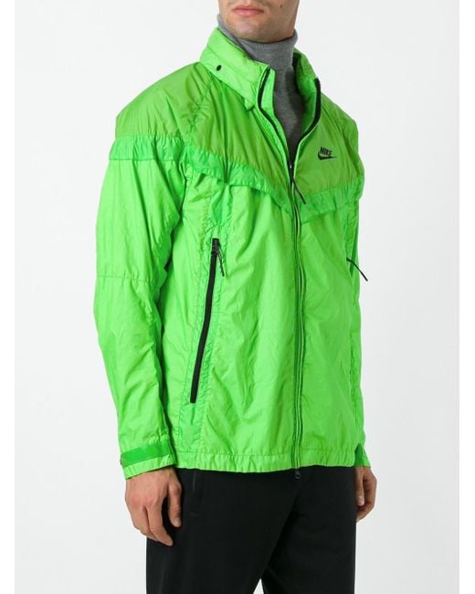 Nike Lab X Stone Island Pk Wind Runner Jacket in Green for Nike Lab X Stone Island Pk Wind Runner Jacket in Green for