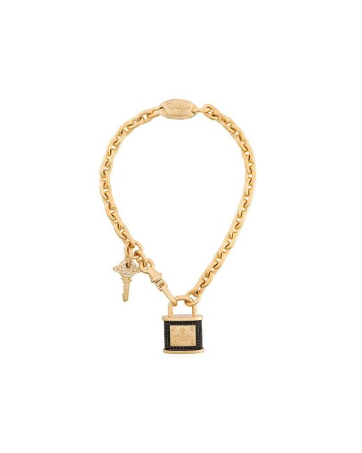 Vivienne Westwood Metallic Lock Key Pendant Necklace