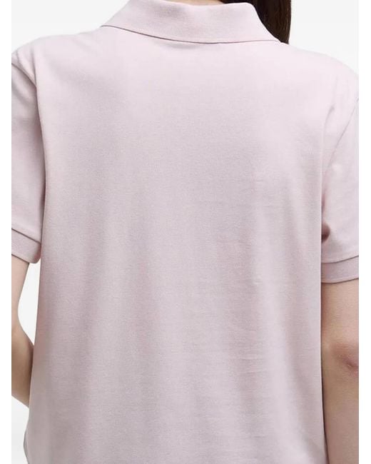 Barbour Pink Bowford Logo-Embroidered Polo Shirt