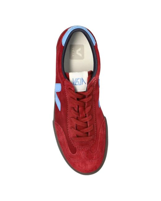 Veja Red Volley Suede Grenat Aqua Eagle