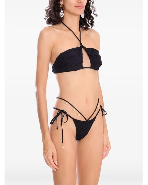 Amir Slama White X Jade Picon Starfish-Charms Bikini