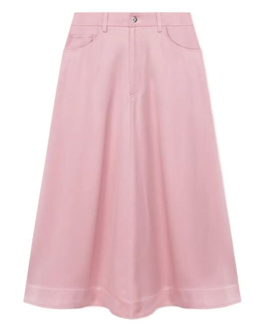 Nanushka Pink Cintia Midi Skirt