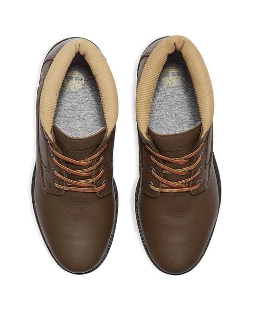 Timberland Brown Lace-Up Boots for men