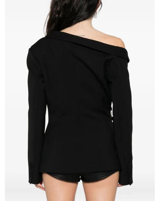 GIUSEPPE DI MORABITO Black Safety-Pin Blazer