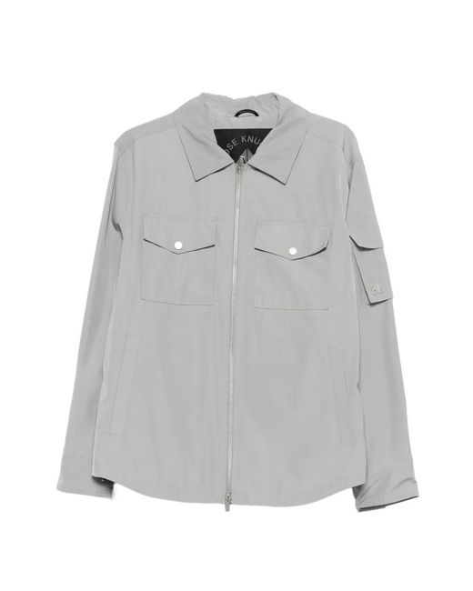 Moose Knuckles Gray Charlesbourg Shirt Jacket for men