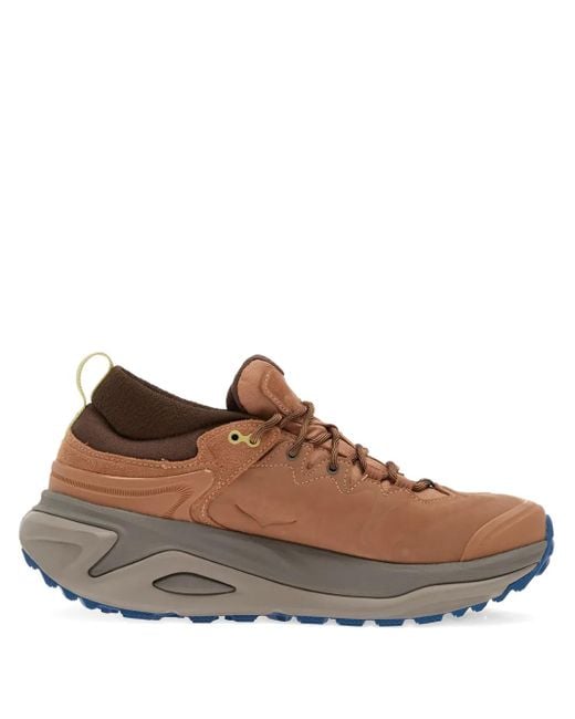 Hoka One One Brown Kaha 3 Low Gore-Tex Sneakers for men