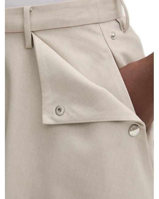 Isabelle Blanche Natural Bubble-Hem Mini Skirt