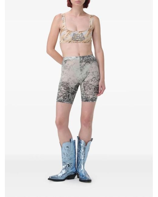 KNWLS Gray Print Shorts