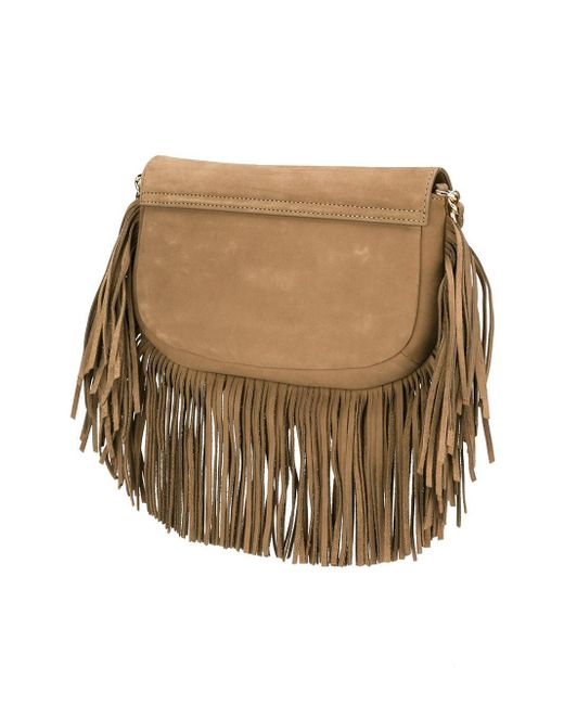 Tory Burch harper Fringed Crossbody Bag in Brown Lyst