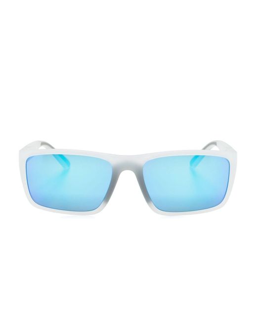 Ferrari Blue Rectangle-frame Sunglasses for men