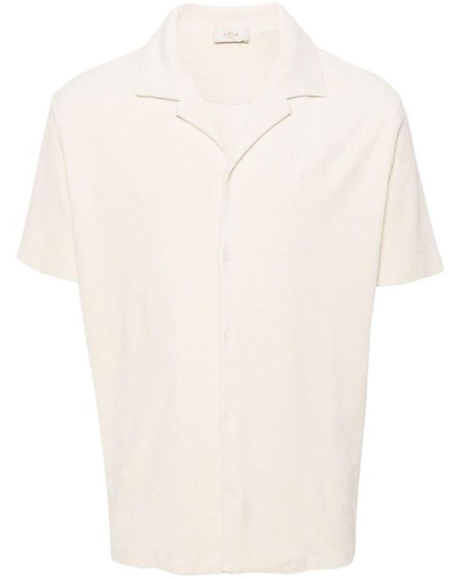 Altea Overhemd Met Badstof Afwerking in het White voor heren