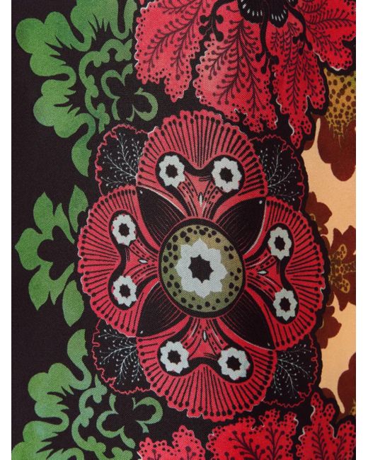 LaDoubleJ Midi-Jurk Met Bloemenprint in het Red