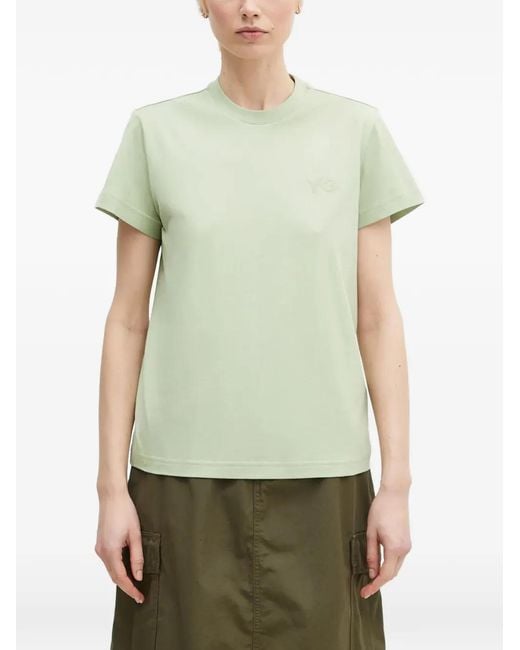 Y-3 Green Logo Short-Sleeve T-Shirt