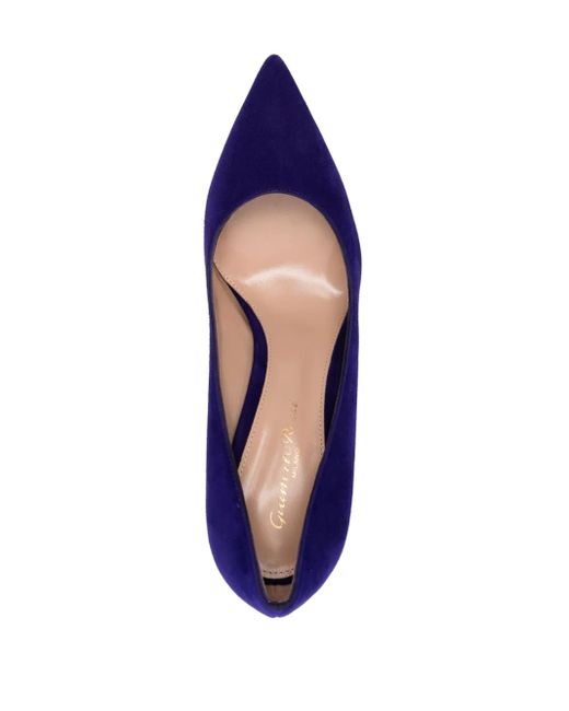 Gianvito Rossi Purple Gianvito Suede Pumps
