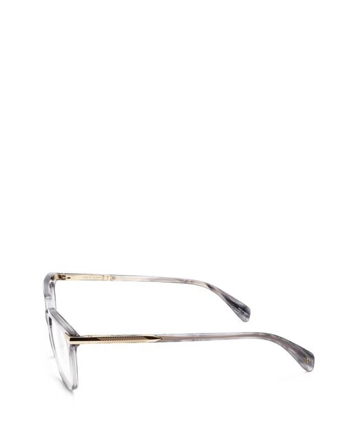 Rag & Bone Natural Rectangle-Frame Glasses