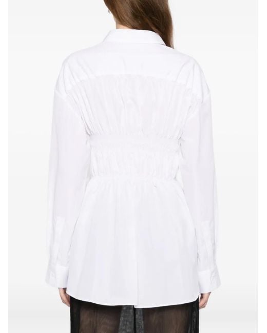 CECILIE BAHNSEN White Braxton Shirt