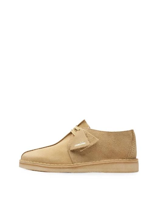 Clarks White Desert Trek Boots for men