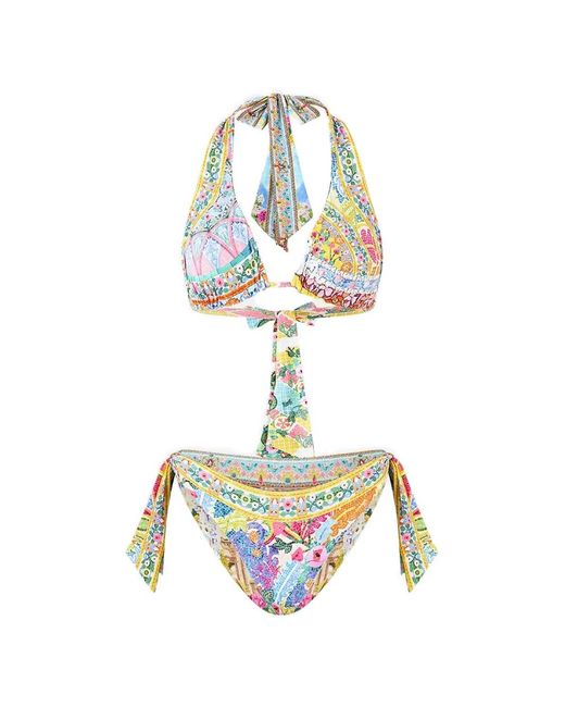 Camilla Metallic Navás Nouveau Reversible Tie Bikini Set