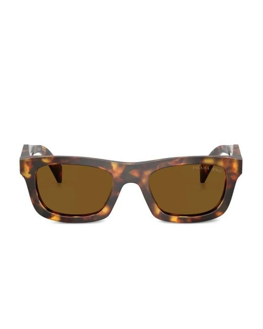 Prada Brown Tortoiseshell Square Sunglasses