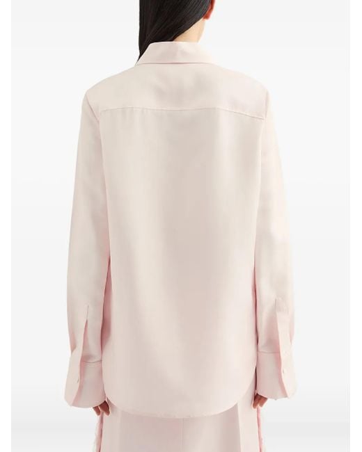 Jil Sander Button-Down Blouse in het Pink