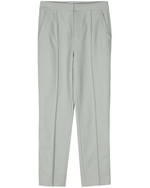 Dice Kayek Gray Pleat-detail Tapered Trousers