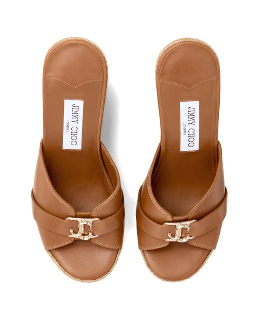 Jimmy Choo Brown Leda Espadrilles