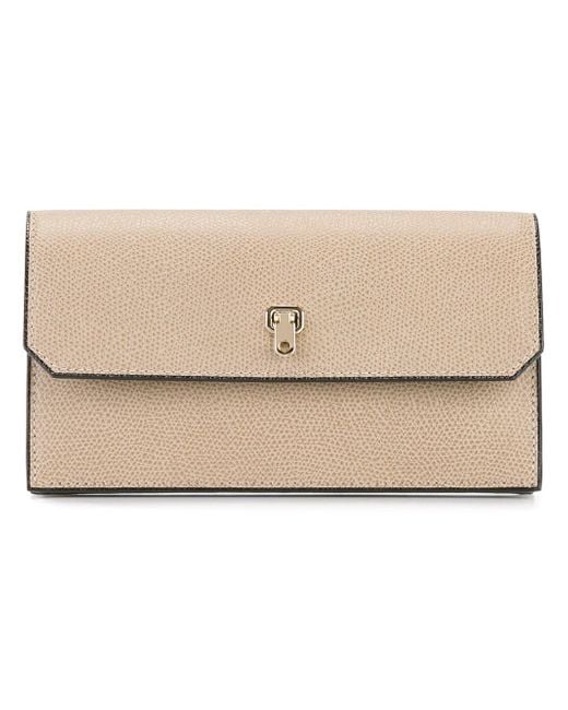 Lyst - Valextra Continental Wallet in Natural