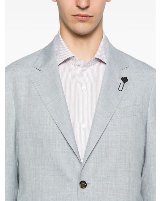 Lardini Blue Blazer Roma À Simple Boutonnage for men