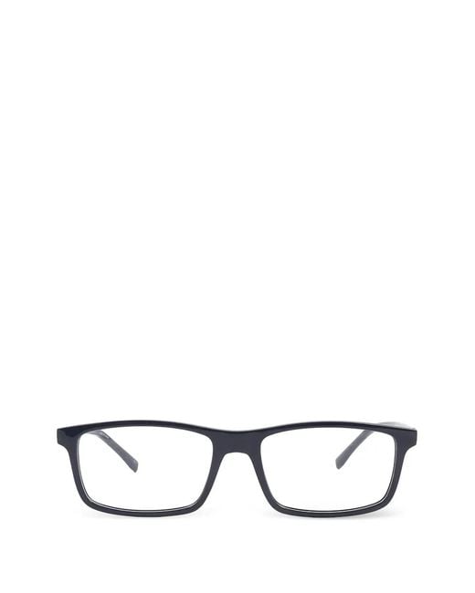 Lacoste Black Rectangle-Frame Glasses