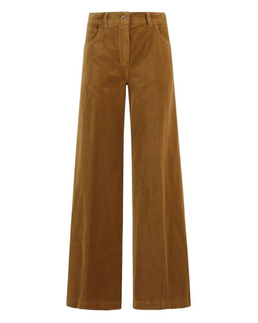 Aspesi Brown Velvet Trousers