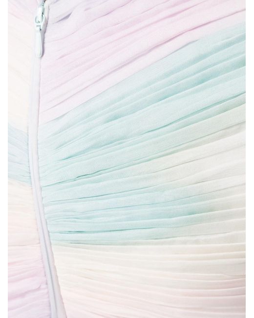 Zuhair Murad Pastel Rainbow Print Dress | Lyst