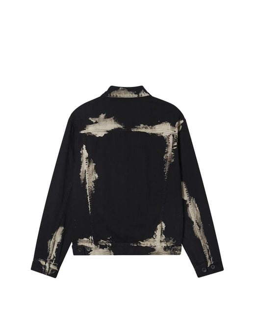 Y's Yohji Yamamoto Black Buttoned Collared Jacket