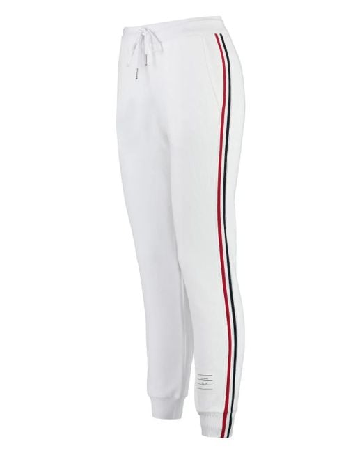 Thom Browne White Rwb-Stripe Track Pants
