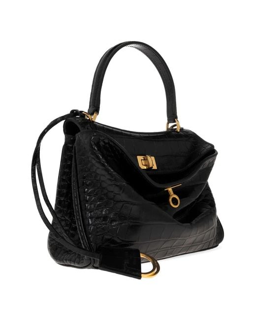 Balenciaga Black Mini Rodeo Tote Bag