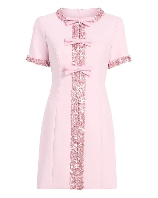 Cinq Sept Maelle Embellished Mini Dress in Pink | Lyst Cinq Sept Maelle Embellished Mini Dress in Pink | Lyst