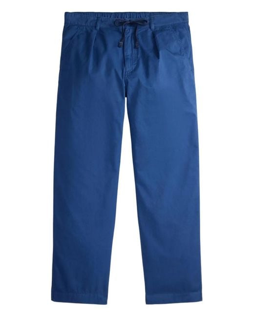 Polo Ralph Lauren Blue Elasticated Pleated Trousers for men