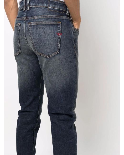DIESEL Blue Skinny-Cut Denim Jeans for men