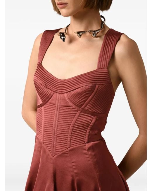 Nafsika Skourti Red Robe-Corset Gazelle