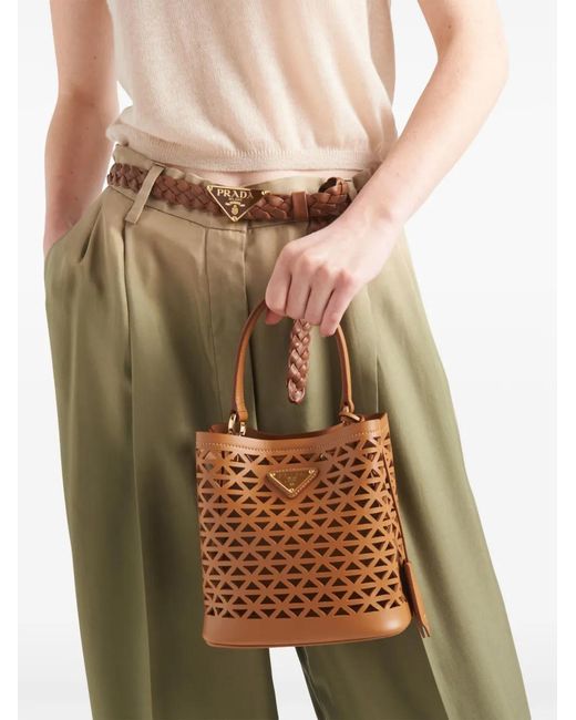 Prada Green Gradient Twill Palazzo Pants