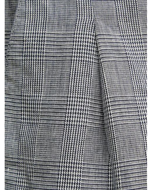Benetton Gray Pleated Bermuda Shorts for men