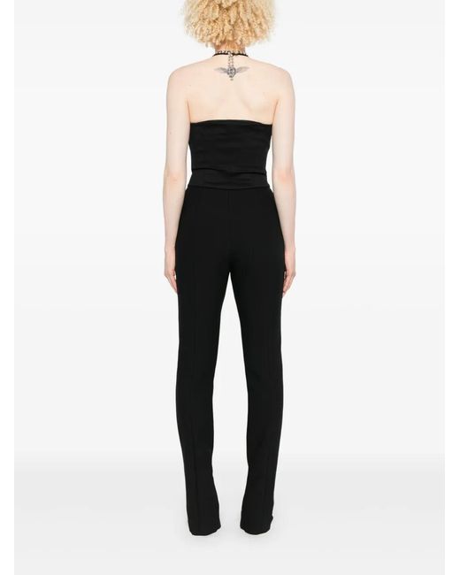 MSGM Black Embellished Jumpsuit